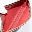 LOUIS VUITTON Damier Ebene Mini Pochette Accessoires Pouch N58009 Auth 200830V-11