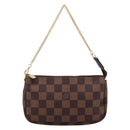 LOUIS VUITTON Damier Ebene Mini Pochette Accessoires Pouch N58009 Auth 200830V-13
