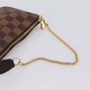 LOUIS VUITTON Damier Ebene Mini Pochette Accessoires Pouch N58009 Auth 200830V-7