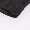 HERMES Her Line Pochette Canvas Gray Auth 200835-9
