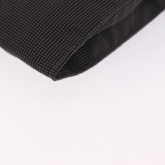 HERMES Her Line Pochette Canvas Gray Auth 200835