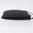 HERMES Her Line Pochette Canvas Gray Auth 200835-3