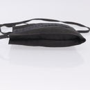 HERMES Her Line Pochette Canvas Gray Auth 200835-4