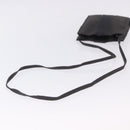 HERMES Her Line Pochette Canvas Gray Auth 200835-7