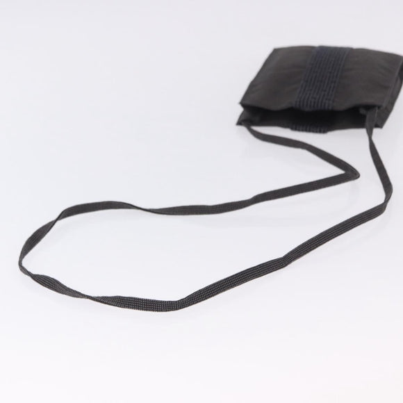 HERMES Her Line Pochette Canvas Gray Auth 200835