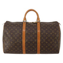 LOUIS VUITTON Monogram Keepall 50 Boston Bag M41426 LV Auth 200838V-13
