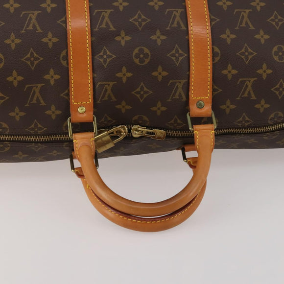 LOUIS VUITTON Monogram Keepall 50 Boston Bag M41426 LV Auth 200838V