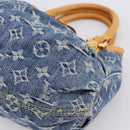 LOUIS VUITTON Monogram Denim Preity Hand Bag Blue M95020 LV Auth 200840SAV-15