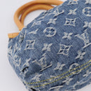 LOUIS VUITTON Monogram Denim Preity Hand Bag Blue M95020 LV Auth 200840SAV-16