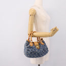 LOUIS VUITTON Monogram Denim Preity Hand Bag Blue M95020 LV Auth 200840SAV-21