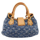 LOUIS VUITTON Monogram Denim Preity Hand Bag Blue M95020 LV Auth 200840SAV-2