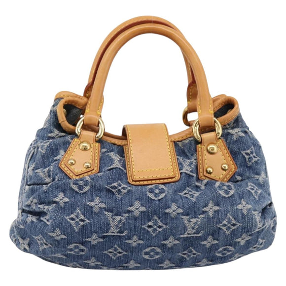 LOUIS VUITTON Monogram Denim Preity Hand Bag Blue M95020 LV Auth 200840SAV