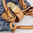 LOUIS VUITTON Monogram Denim Preity Hand Bag Blue M95020 LV Auth 200840SAV-6