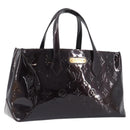 LOUIS VUITTON Monogram Vernis Wilshire PM Bag Rouge Favist M91644 Auth 200841V-1