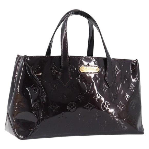 LOUIS VUITTON Monogram Vernis Wilshire PM Bag Rouge Favist M91644 Auth 200841V
