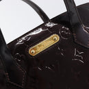 LOUIS VUITTON Monogram Vernis Wilshire PM Bag Rouge Favist M91644 Auth 200841V-17