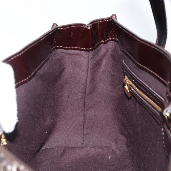 LOUIS VUITTON Monogram Vernis Wilshire PM Bag Rouge Favist M91644 Auth 200841V
