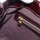 LOUIS VUITTON Monogram Vernis Wilshire PM Bag Rouge Favist M91644 Auth 200841V-21