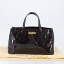 LOUIS VUITTON Monogram Vernis Wilshire PM Bag Rouge Favist M91644 Auth 200841V-12