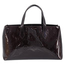 LOUIS VUITTON Monogram Vernis Wilshire PM Bag Rouge Favist M91644 Auth 200841V-2