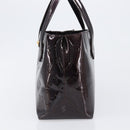 LOUIS VUITTON Monogram Vernis Wilshire PM Bag Rouge Favist M91644 Auth 200841V-3