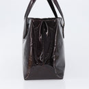 LOUIS VUITTON Monogram Vernis Wilshire PM Bag Rouge Favist M91644 Auth 200841V-4