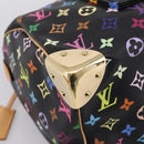 LOUIS VUITTON Monogram Multicolor Speedy 30 Hand Bag Black M92642 Auth 200842SAV-11
