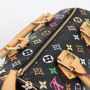 LOUIS VUITTON Monogram Multicolor Speedy 30 Hand Bag Black M92642 Auth 200842SAV-6