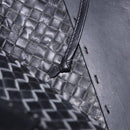 BOTTEGA VENETA INTRECCIATO Cabas MM Tote Bag Leather Black 115664 Auth 200843A-19