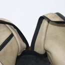 LOEWE Amazona 32 Hand Bag Suede Khaki Gold Tone Auth 200845-20