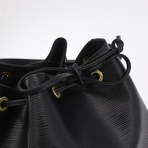LOUIS VUITTON Epi Petit Noe Shoulder Bag Black M44102 LV Auth 200846
