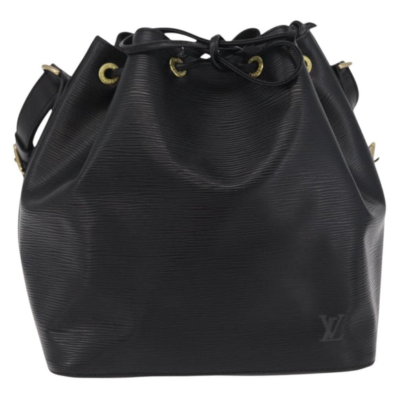 LOUIS VUITTON Epi Petit Noe Shoulder Bag Black M44102 LV Auth 200846