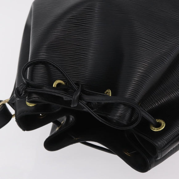 LOUIS VUITTON Epi Petit Noe Shoulder Bag Black M44102 LV Auth 200846