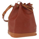 LOUIS VUITTON Epi Noe Shoulder Bag Brown Zipang gold M44028 LV Auth 200847A-1