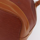LOUIS VUITTON Epi Noe Shoulder Bag Brown Zipang gold M44028 LV Auth 200847A-15