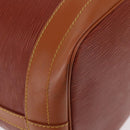 LOUIS VUITTON Epi Noe Shoulder Bag Brown Zipang gold M44028 LV Auth 200847A-16