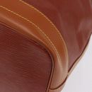 LOUIS VUITTON Epi Noe Shoulder Bag Brown Zipang gold M44028 LV Auth 200847A-17