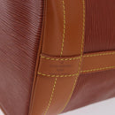 LOUIS VUITTON Epi Noe Shoulder Bag Brown Zipang gold M44028 LV Auth 200847A-18