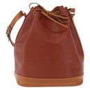 LOUIS VUITTON Epi Noe Shoulder Bag Brown Zipang gold M44028 LV Auth 200847A-13