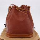 LOUIS VUITTON Epi Noe Shoulder Bag Brown Zipang gold M44028 LV Auth 200847A-12