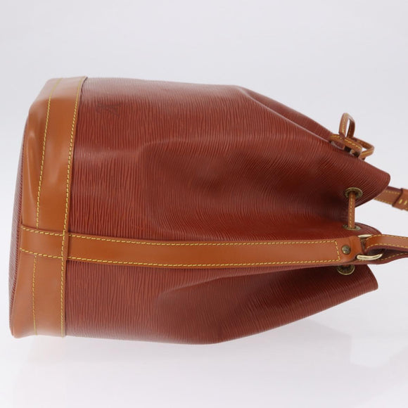 LOUIS VUITTON Epi Noe Shoulder Bag Brown Zipang gold M44028 LV Auth 200847A