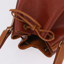 LOUIS VUITTON Epi Noe Shoulder Bag Brown Zipang gold M44028 LV Auth 200847A-6