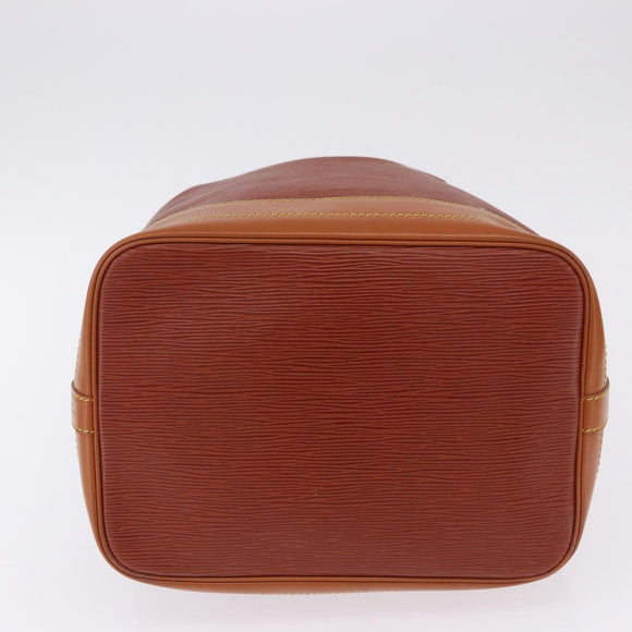 LOUIS VUITTON Epi Noe Shoulder Bag Brown Zipang gold M44028 LV Auth 200847A