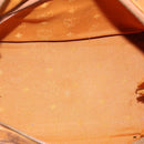 MCM Vicetos Hand Bag PVC Leather 2way Brown Gold Tone Auth 200849-18