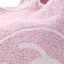 CHANEL Big Coco Beach Bag Towel Set Pile Pink CC Auth 200851SAM-17