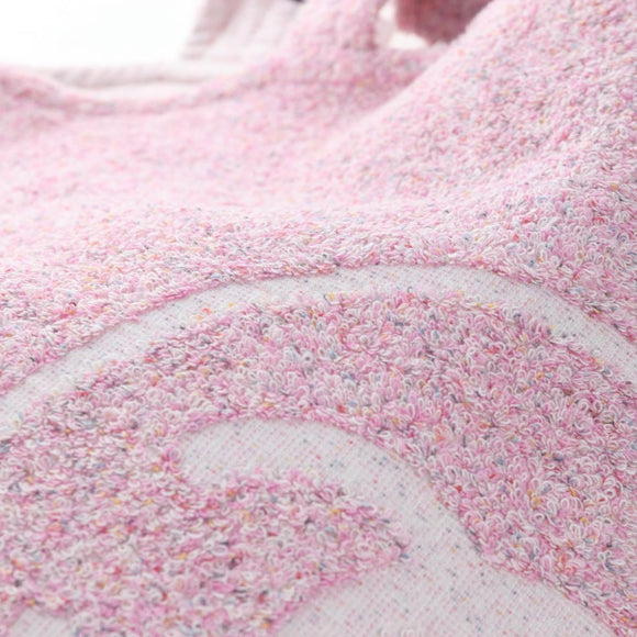 CHANEL Big Coco Beach Bag Towel Set Pile Pink CC Auth 200851SAM