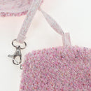 CHANEL Big Coco Beach Bag Towel Set Pile Pink CC Auth 200851SAM-22