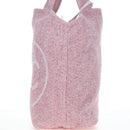 CHANEL Big Coco Beach Bag Towel Set Pile Pink CC Auth 200851SAM-4
