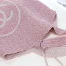 CHANEL Big Coco Beach Bag Towel Set Pile Pink CC Auth 200851SAM-6