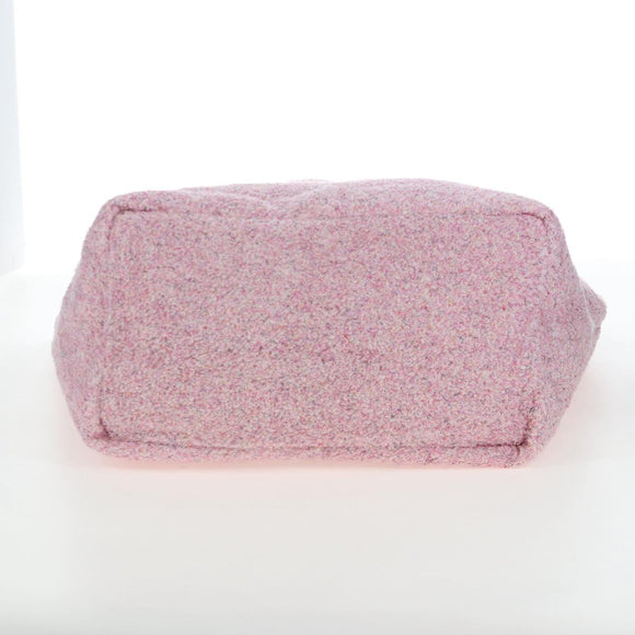 CHANEL Big Coco Beach Bag Towel Set Pile Pink CC Auth 200851SAM